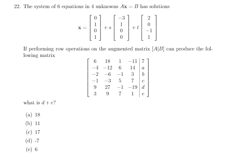 solved-the-system-of-6-equations-in-4-unknowns-ax-b-has-chegg