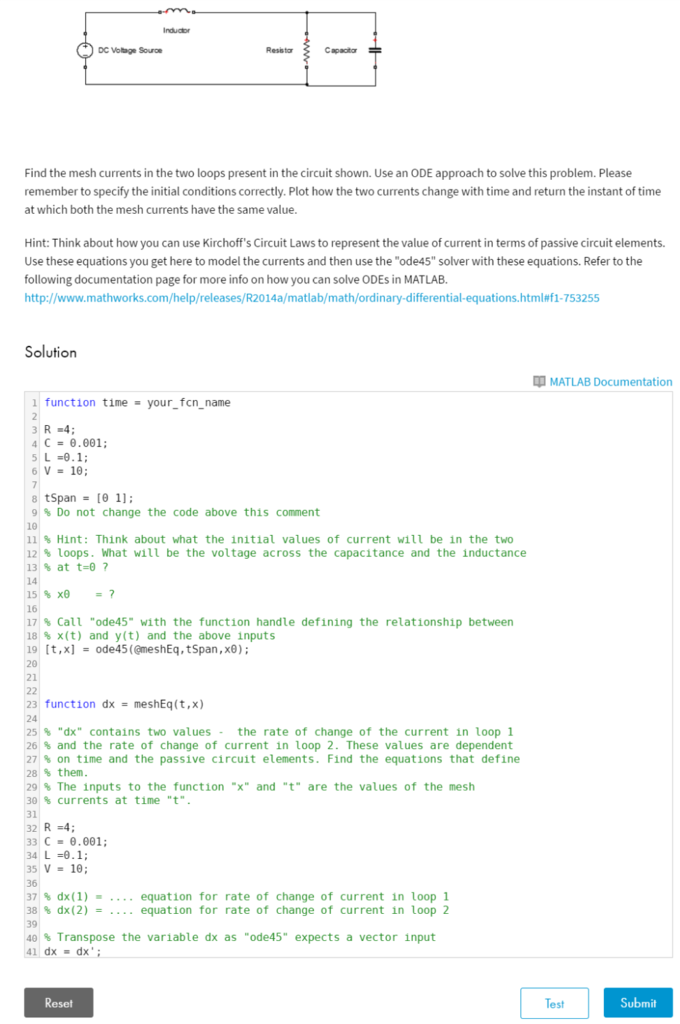 Find the mesh currents in the two loops present in | Chegg.com