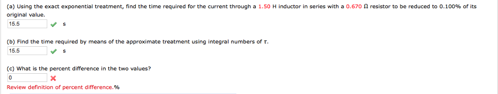 Solved (a) Using the exact exponential treatment, find the | Chegg.com