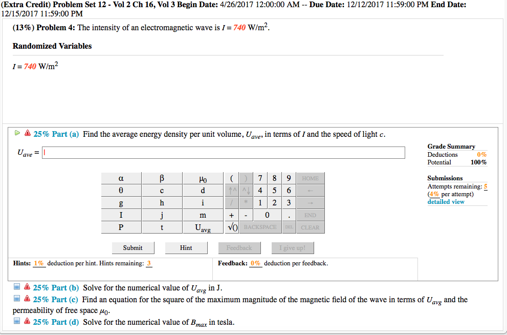 Solved (Extra Credit) Problem Set 12 - Vol 2 Ch 16, Vol 3 | Chegg.com