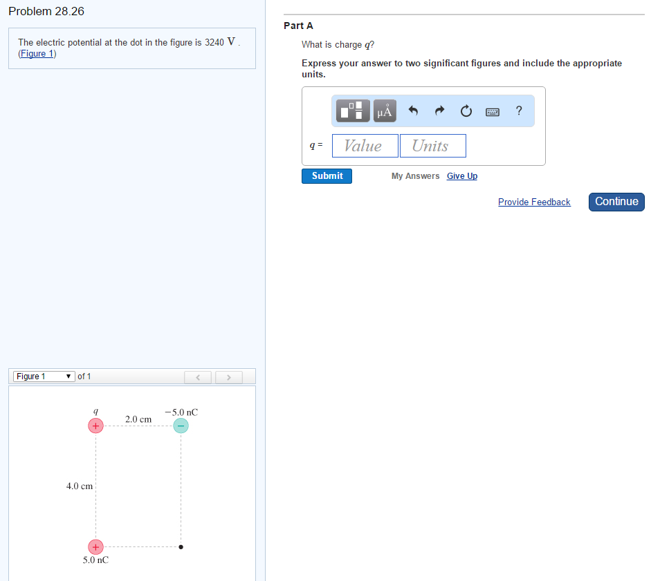Solved What is charge q? Express your answer to two