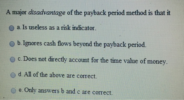 solved-a-major-disadvantage-of-the-payback-period-method-is-chegg