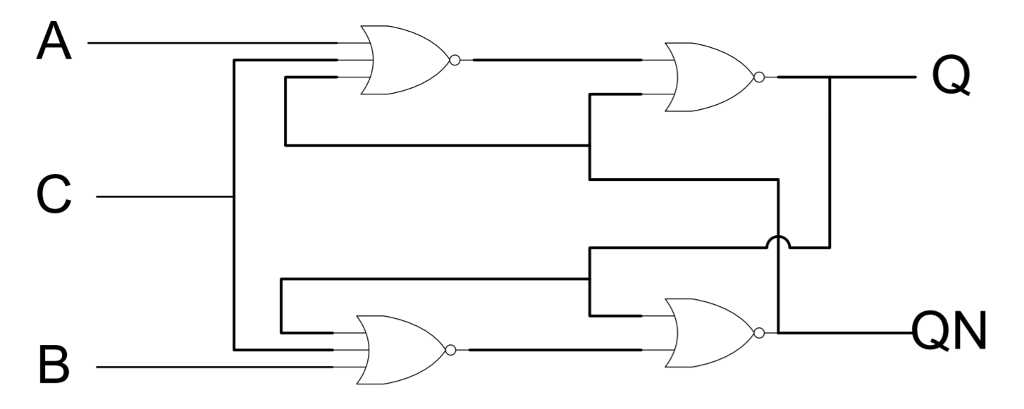 Solved The circuit below is a slightly different latch then | Chegg.com