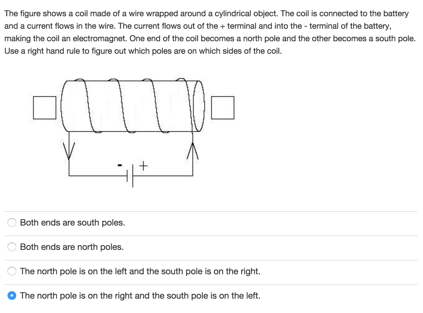 Solved The figure shows a coil made of a wire wrapped around