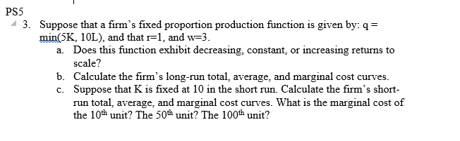 fixed proportions production function fixed proportions production function