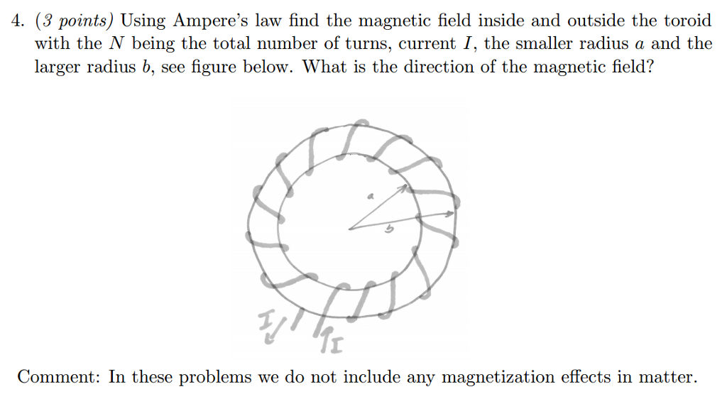 Solved Using Ampere's law find the magnetic field inside and | Chegg.com