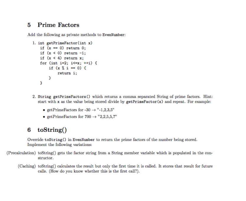 Solved 2 EvenNumber Write a class called EvenNumber which | Chegg.com
