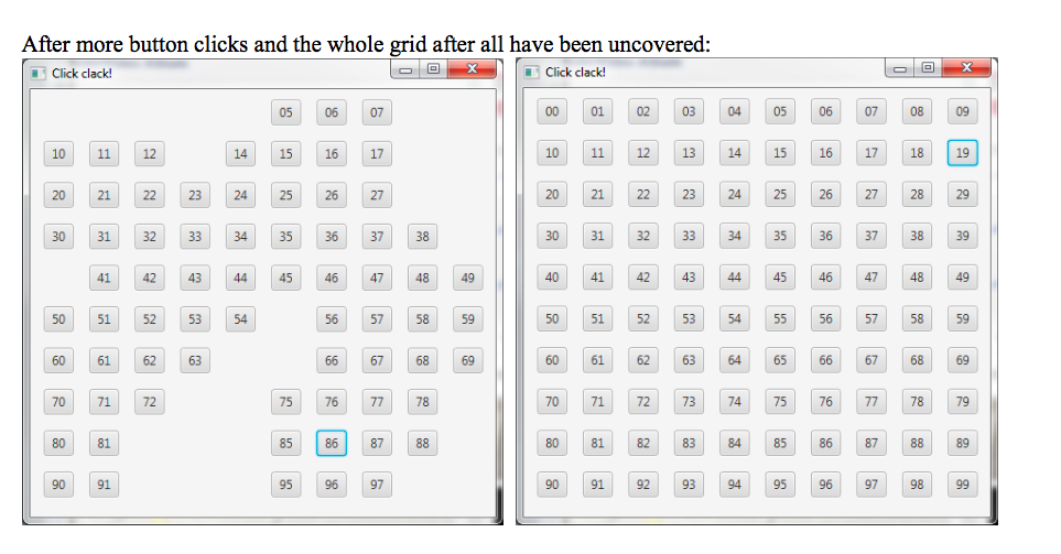 Solved Hint 1: 2D array of type Button, all buttons hidden | Chegg.com
