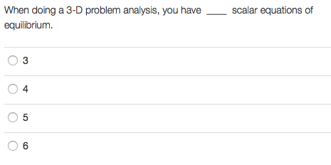 3d Problem 6 Solved When doing a 3-D problem analysis, you have scalar | Chegg.com