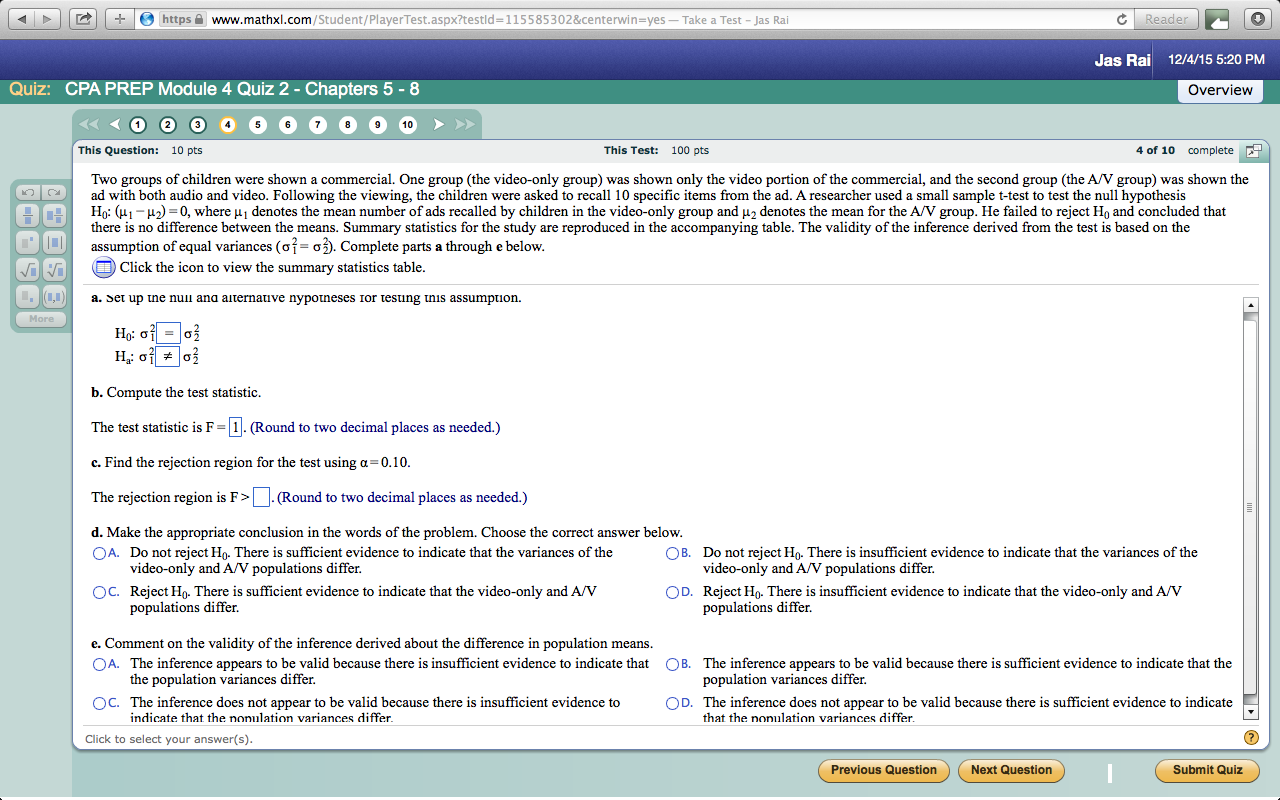 hypothesis testing in statistics questions and answers