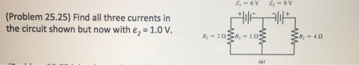 Solved Find all three currents in the circuit shown but now | Chegg.com