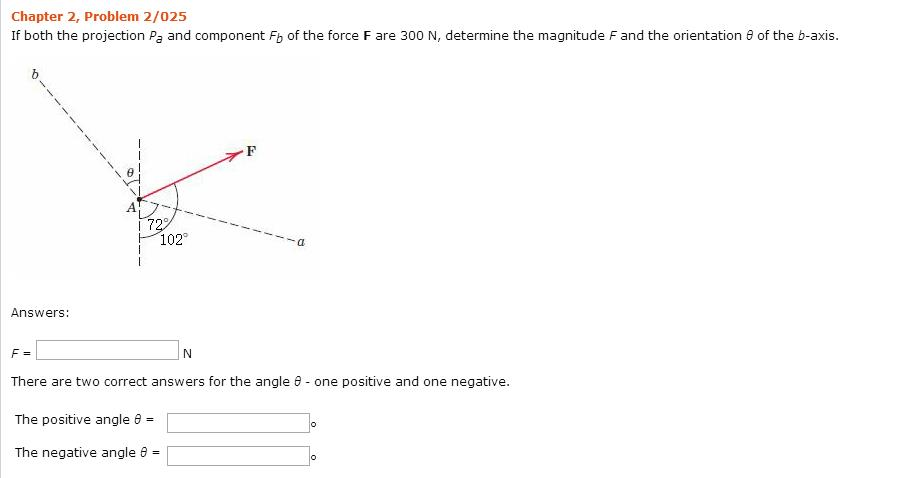 Solved If Both The Projection P_a And Component F_b Of The | Chegg.com