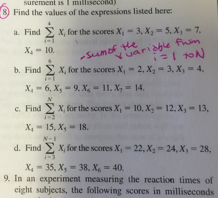 Solved Find the values of the expressions listed here: Find | Chegg.com