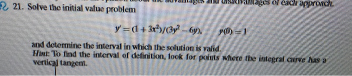 Solved Solve the initial value problem y' = (1 + 3x^2)/(3y^2 | Chegg.com