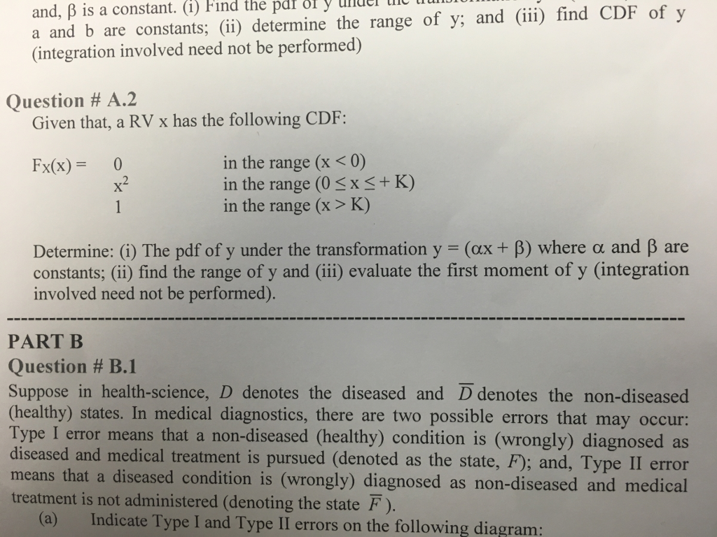 Solved Given that, a RV x has the following CDF F_x(x) = 0