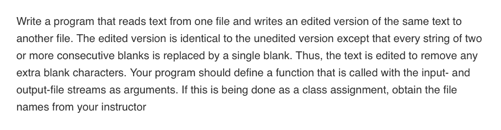 Solved Write a program that reads text from one file and | Chegg.com