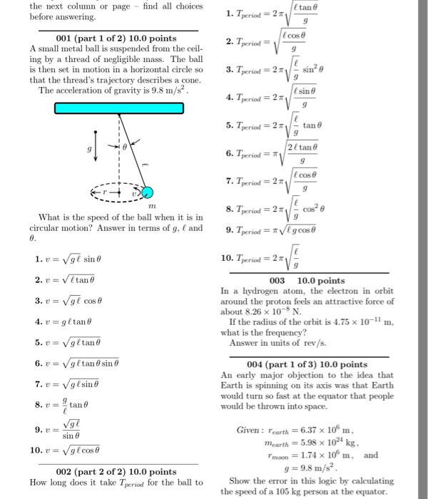 Solved A small metal ball is suspended from the ceiling by a