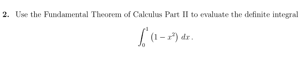 fundamental theorem of calculus to evaluate definite integral