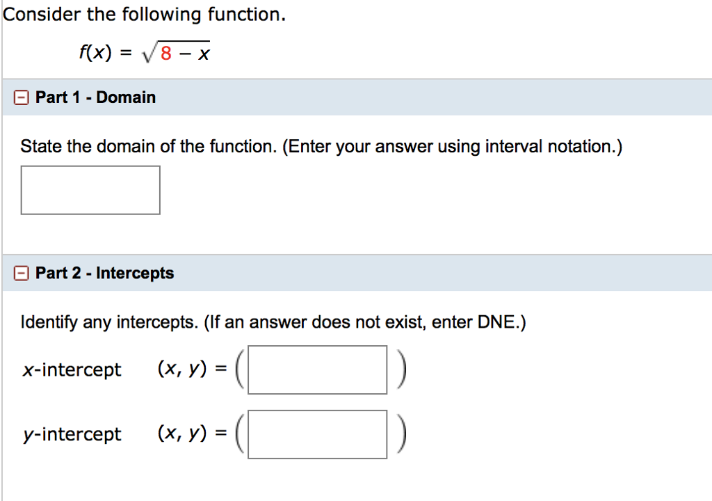 Solved Consider The Following Function F X Squareroot 8