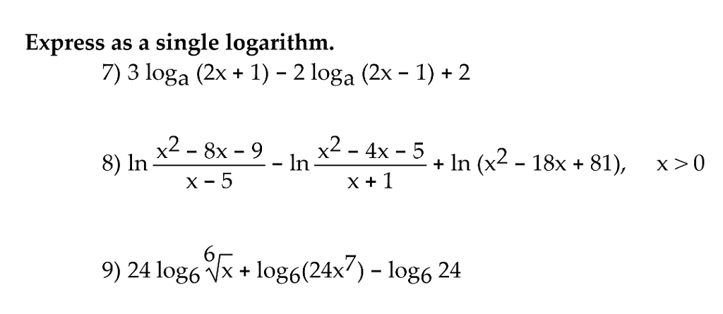 Solved Solve the equation. 10) 2 log3(2x 5) log3 x 4 11) log | Chegg.com