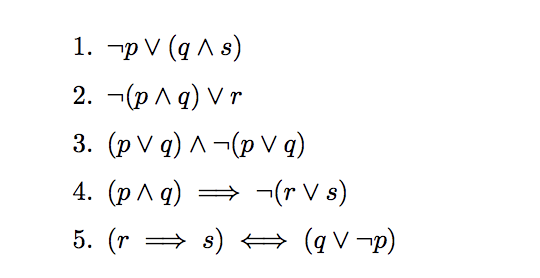 Solved Problem I.4 Assume the propositions p, q, r, and s | Chegg.com