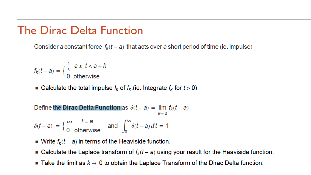 Integral Of Dirac Delta Function