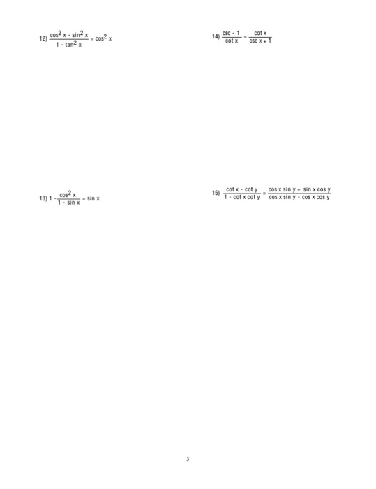 Solved Complete the identity 4) 2 tan x(1 + tan x)2 . ? 1)