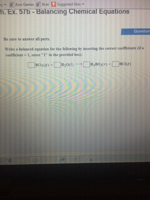 Solved Balancing Chemical Equations Be Sure To Answer All | Chegg.com