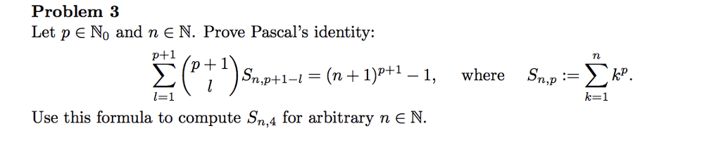 Solved: Let P E No And N EN. Prove Pascal's Identity: (p+1... | Chegg.com