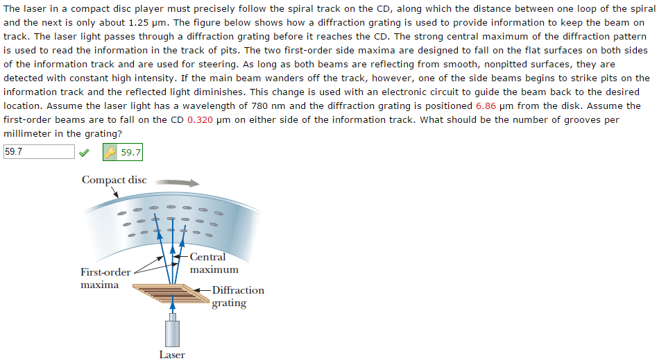Solved The laser in a compact disc player must precisely