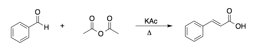 Solved In the experiment of Synthesis of trans-Cinnamic | Chegg.com