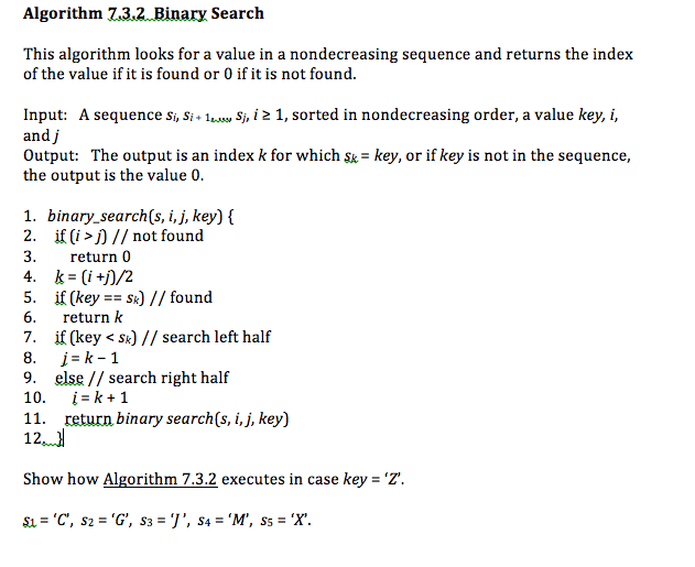 solved-this-algorithm-looks-for-a-value-in-a-nondecreasing-chegg