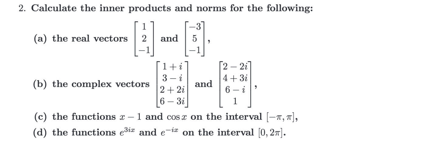 Inner product deals calculator