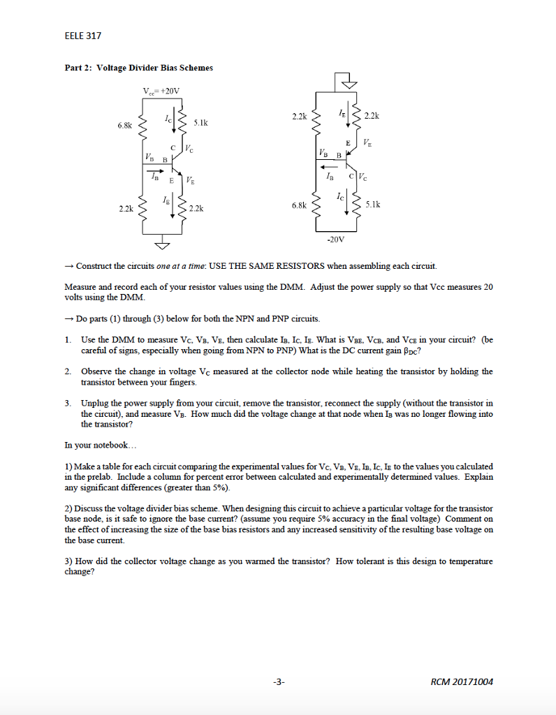 biapolar transistor biasing lab report emt1255 biapolar transistor biasing lab report emt1255