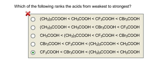 solved-which-of-the-following-ranks-the-acids-from-weakest-chegg