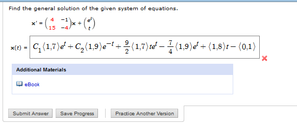 Solved Find the general solution of the given system of | Chegg.com