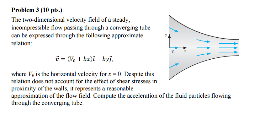 Solved The Two Dimensional Velocity Field Of A Steady