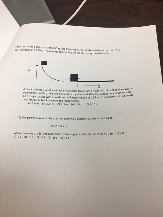 Solved 1) A 50 kg block rests on a horizontal surface. The | Chegg.com