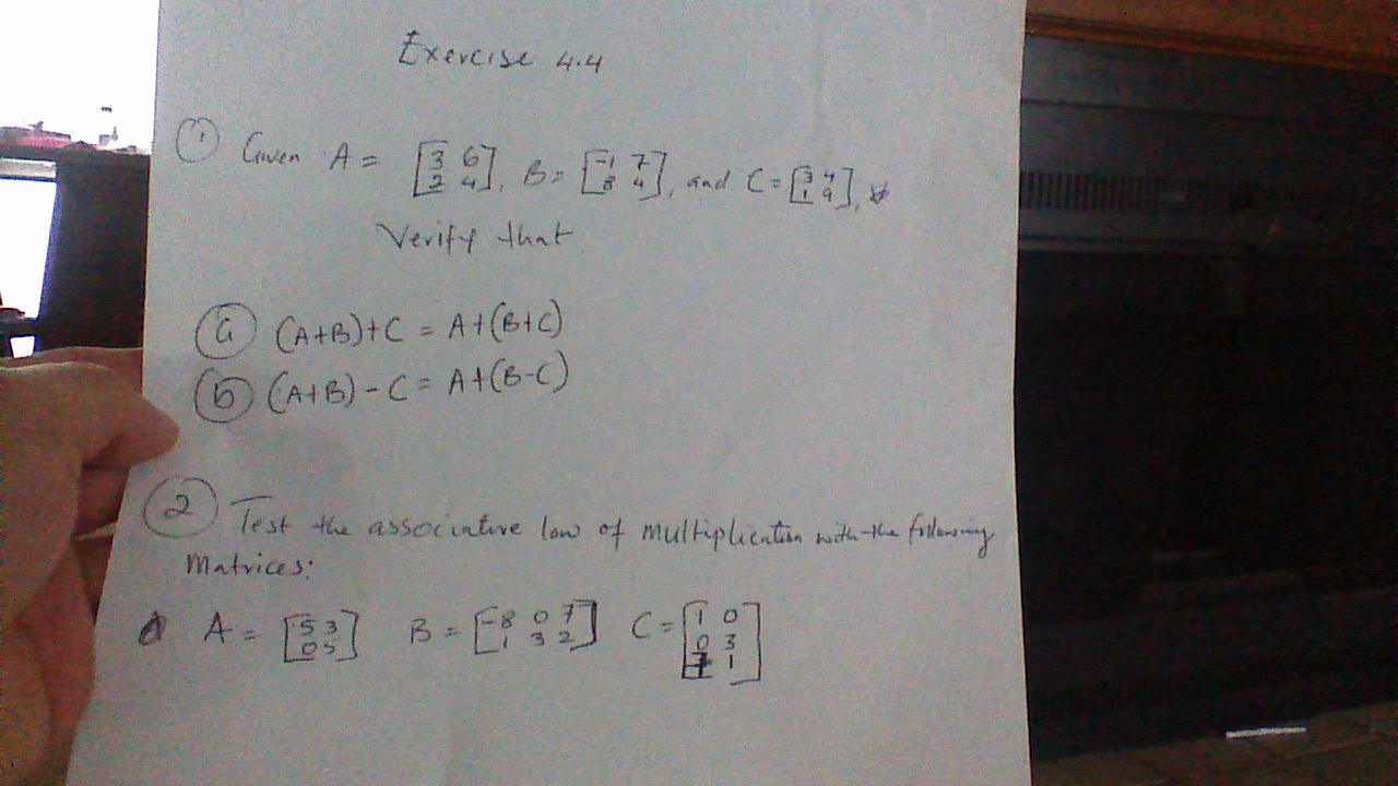 Solved Given A 3 6 2 4 B 1 7 8 4 And C 3 4 Chegg