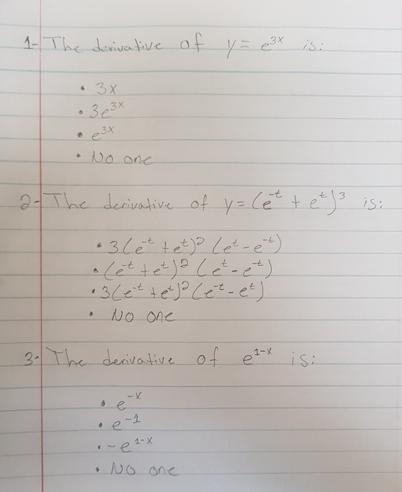 find the nth derivative of e x 2x 3 3