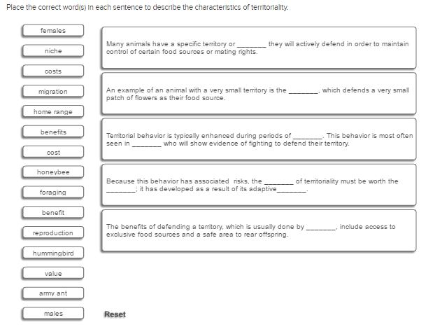 Solved Place the correct word(s) In each sentence to | Chegg.com