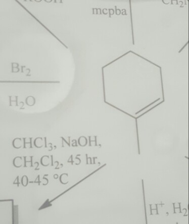 Solved What Is The Product From The Reagents CHCl3 Chegg Com   Image