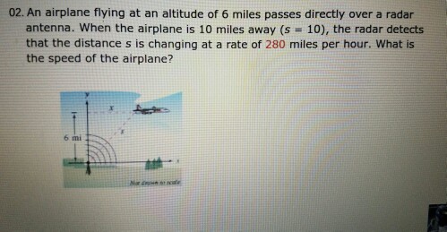 solved airplane miles altitude flying answer problem been