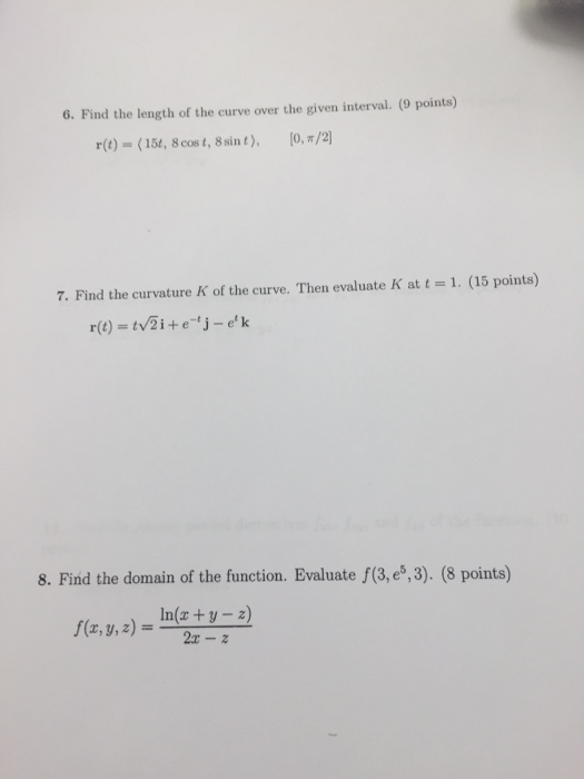 Solved Find the length of the curve over the given interval. | Chegg.com