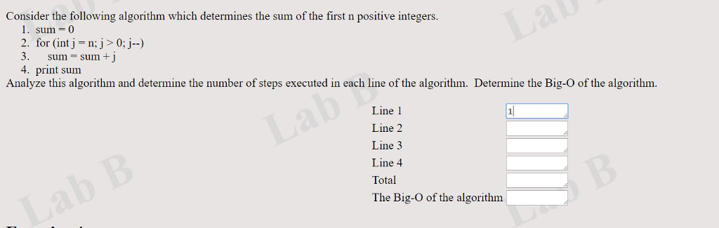 Solved Consider the following algorithm which determines the | Chegg.com