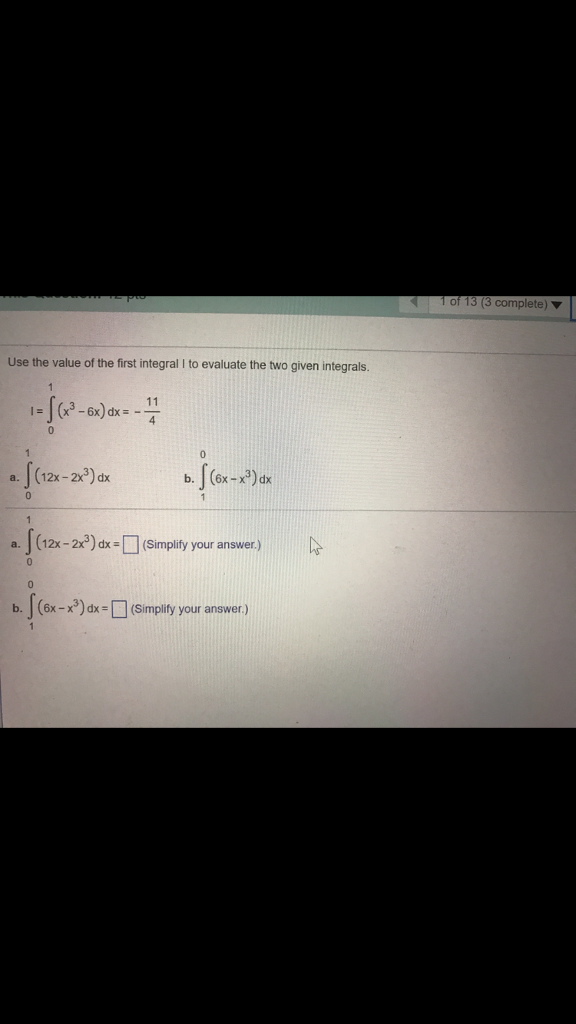 Solved Use the value of the first integral l to evaluate the | Chegg.com