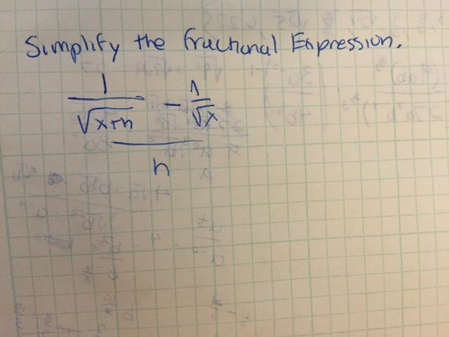 solved-simplify-the-fractional-expression-1-root-x-h-1-root-chegg