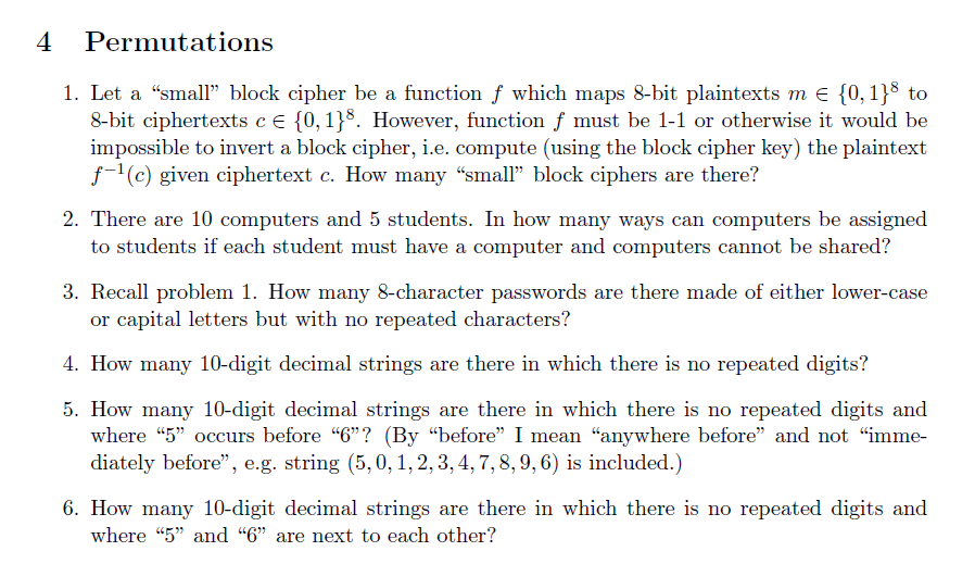 solved-4-permutations-1-let-a-s-block-cipher-be-a-function-chegg