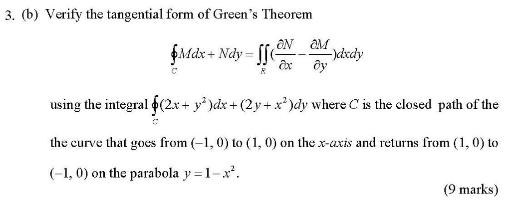 solved-b-verify-the-tangential-form-of-green-s-theorem-max-chegg