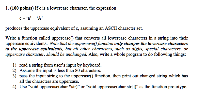 Solved If c is a lowercase character, the expression c - | Chegg.com